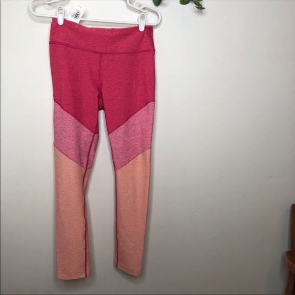 Outdoor Voices 7/8 Spring Pink Tri Tone Leggings - Picture 3 of 7